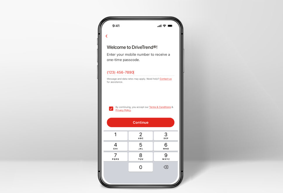Register in the app